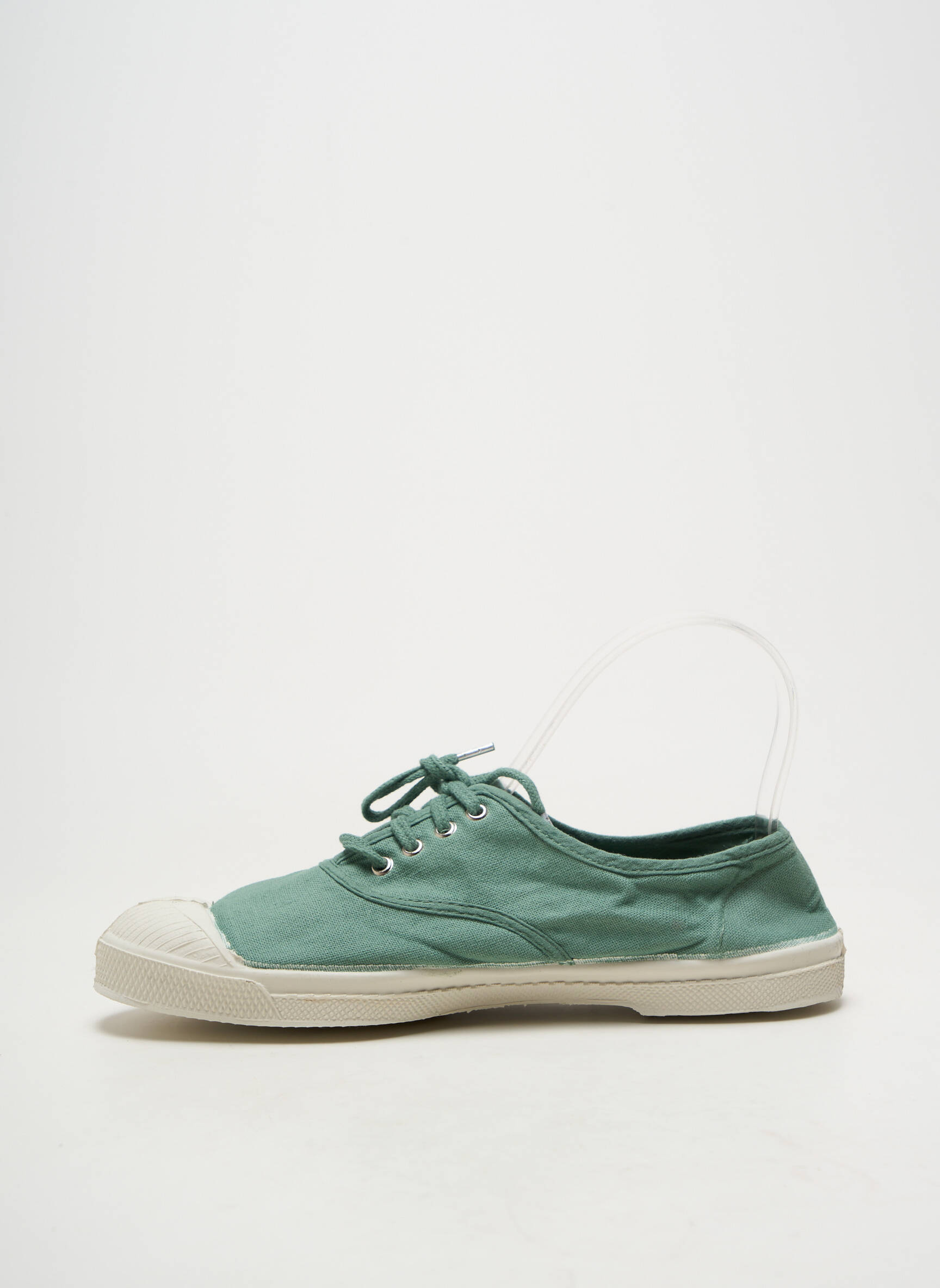 Slip-on batai šnervių uždarymas plokščias kulnas iki 3 cm žalias BENSIMON moteris