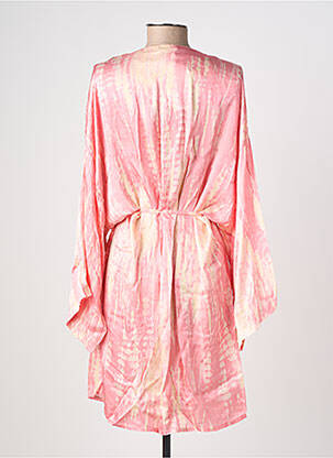 Kimono striukė ilgos rankovės rožinė CHANTAL B. moteris