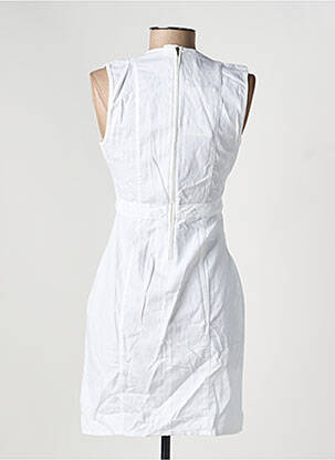 Trumpa suknelė be rankų be rankų baltas DENIM &DRESS moteris