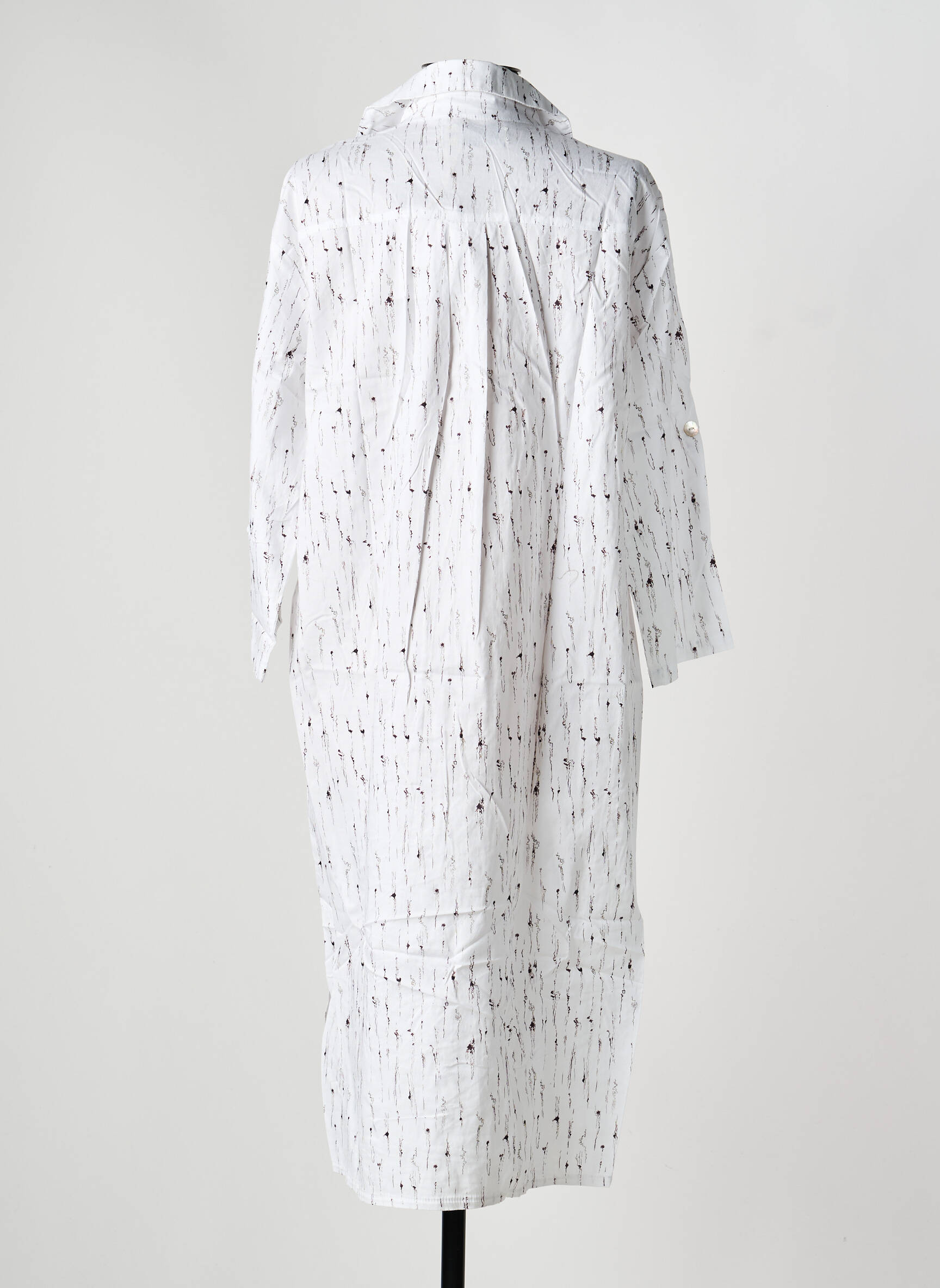 Pusilgių suknelė 3/4 rankovės 3/4 rankovės baltas COUTURIST moteris