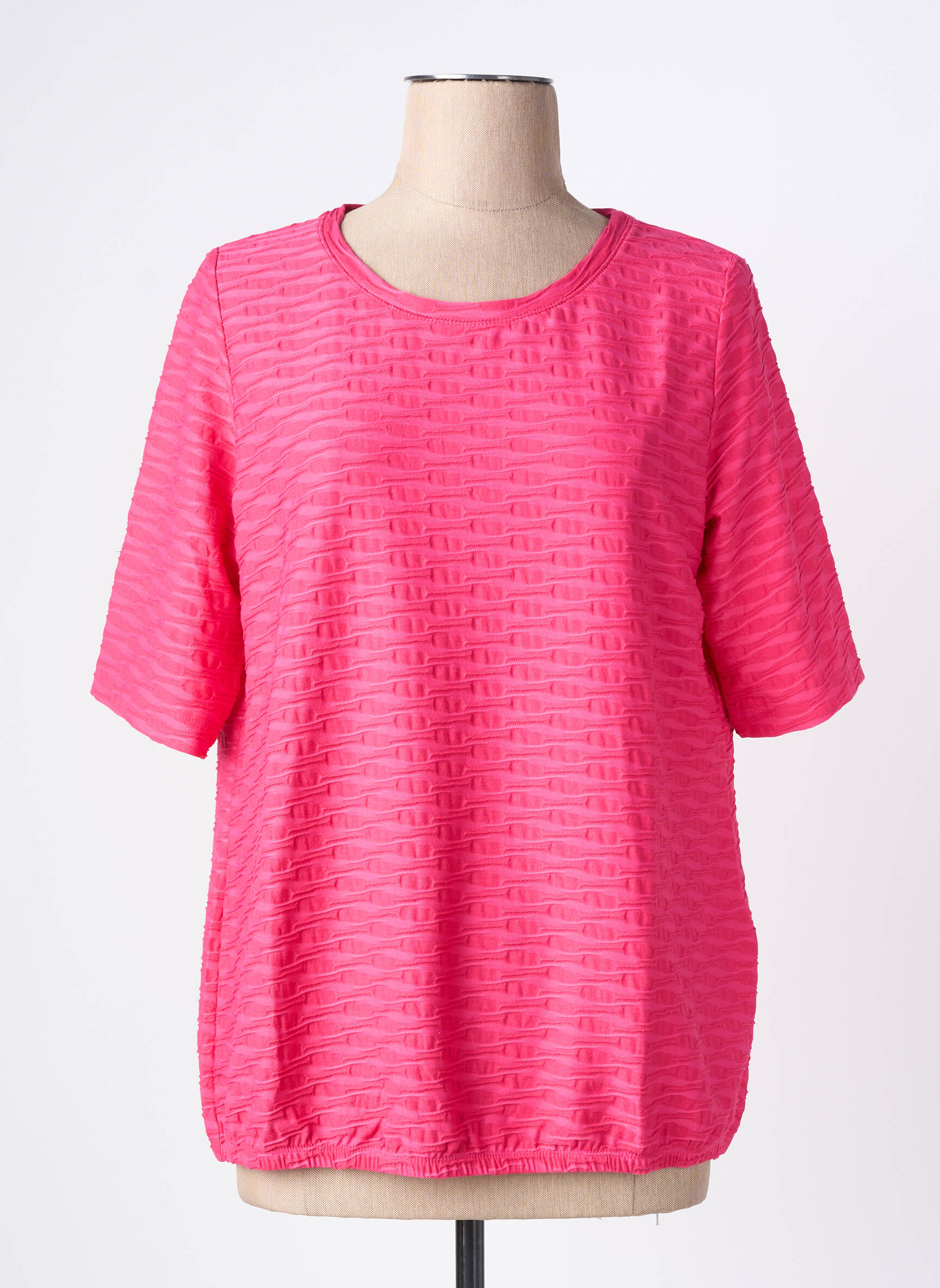 T-marškinys tamprumas trumpas rankovės rožinė RABE moteris