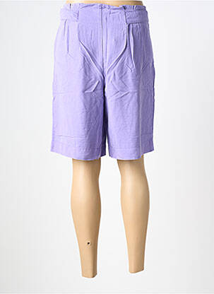 Bermudas popelinos audinys, kuris pasižymi lygiu ir tankiu paviršiumi. normala dydis violetinis COUTURIST moteris