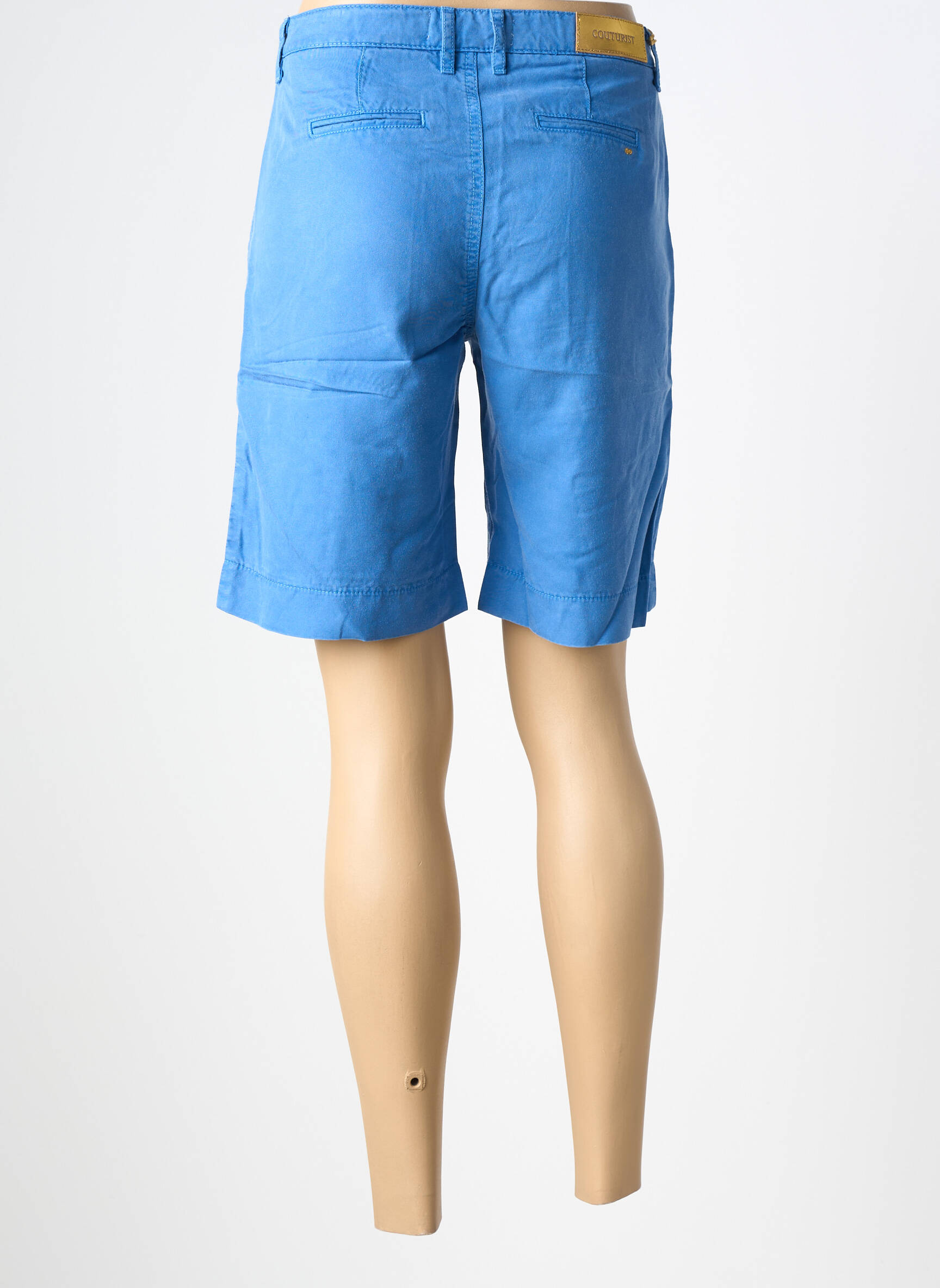 Bermudas popelinos audinys, kuris pasižymi lygiu ir tankiu paviršiumi. normala dydis mėlyna COUTURIST moteris