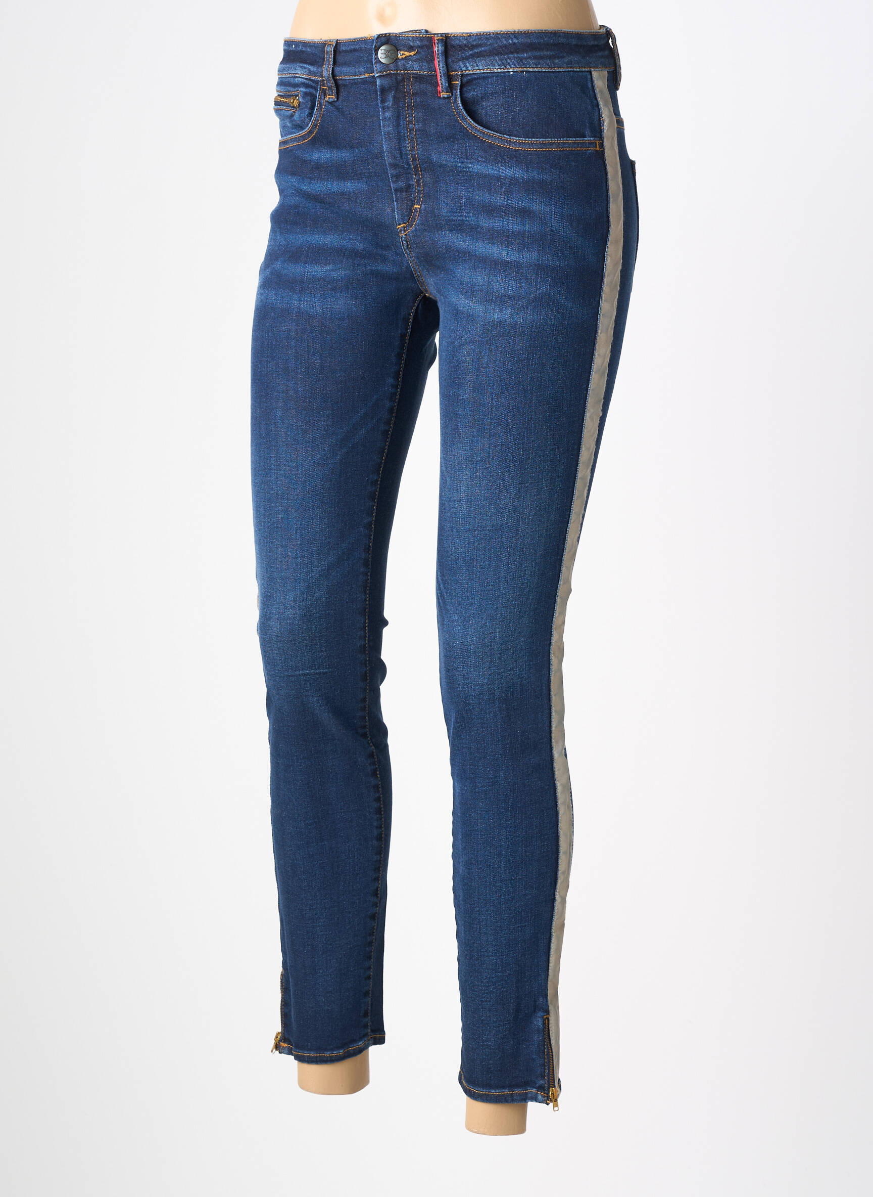 Lieknos džinsai brutinis audimas normala dydis mėlyna DENIM &DRESS moteris