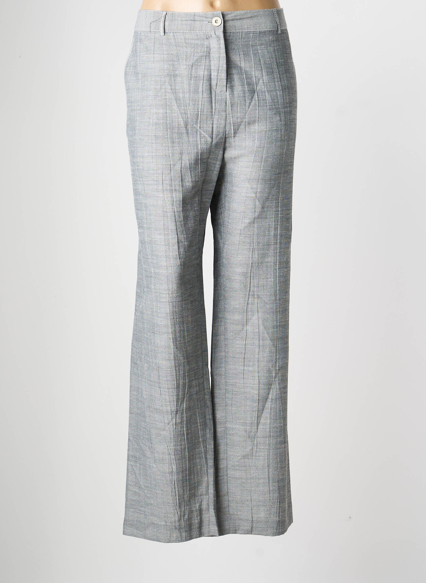 Tiesi kelnė uždarymas su užtrauktuku po mygtuku uždengimu normala dydis pilka LEWINGER moteris