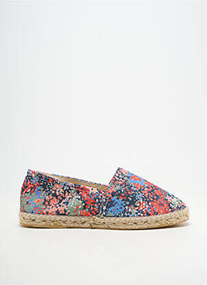 Espadrilės apvalus mygtukas plokščias kulnas iki 3 cm mėlyna SKFK moteris