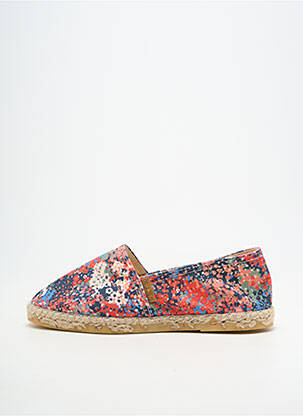 Espadrilės apvalus mygtukas plokščias kulnas iki 3 cm mėlyna SKFK moteris
