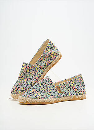 Espadrilės apvalus mygtukas plokščias kulnas iki 3 cm žalias SKFK moteris