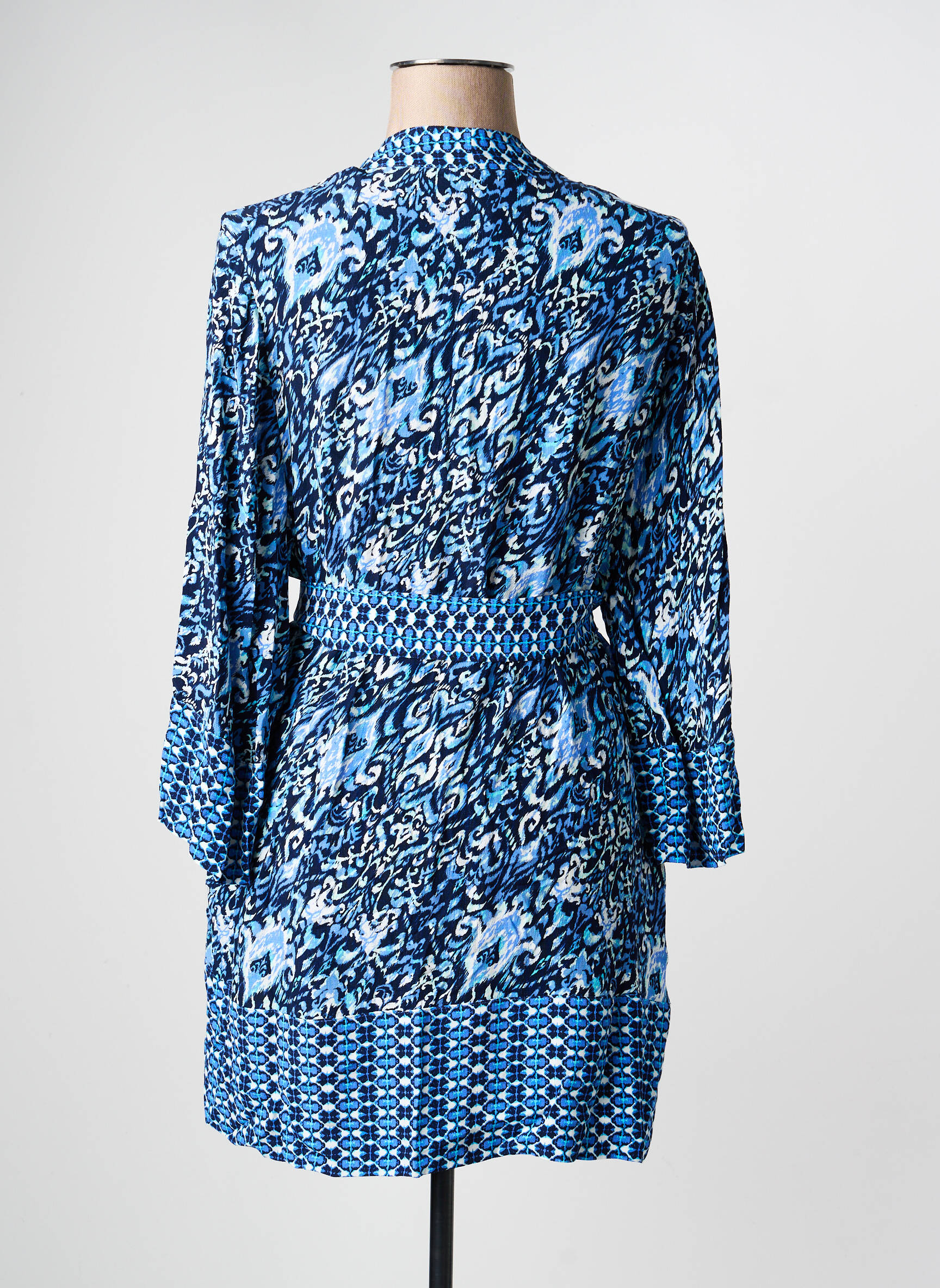 Kimono striukė fantazijos raštas mėlyna OLSEN moteris
