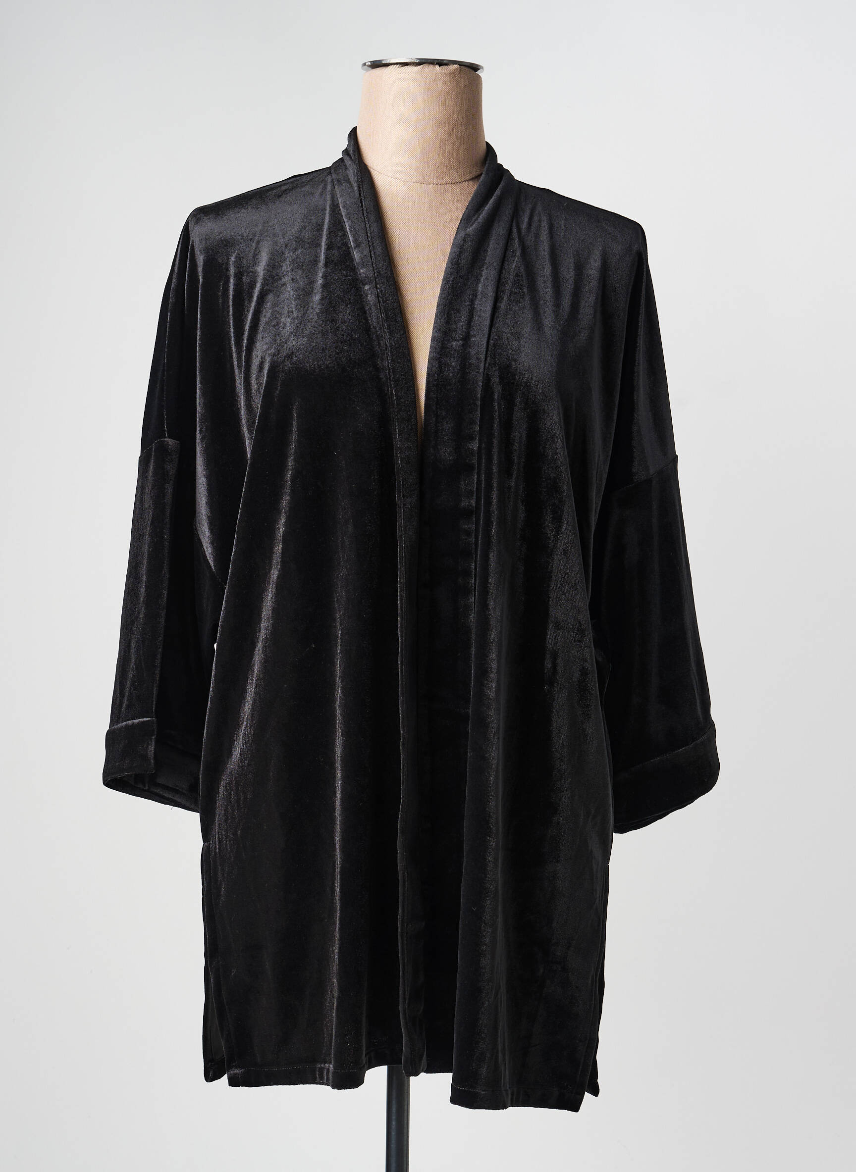Kimono striukė col v juodas OLSEN moteris