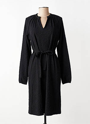 Pusilgių suknelė ilgos rankovės ilgos rankovės juodas GEISHA moteris