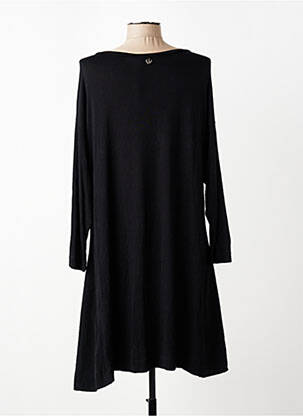 Pusilgių suknelė ilgos rankovės ilgos rankovės juodas MAT FASHION moteris
