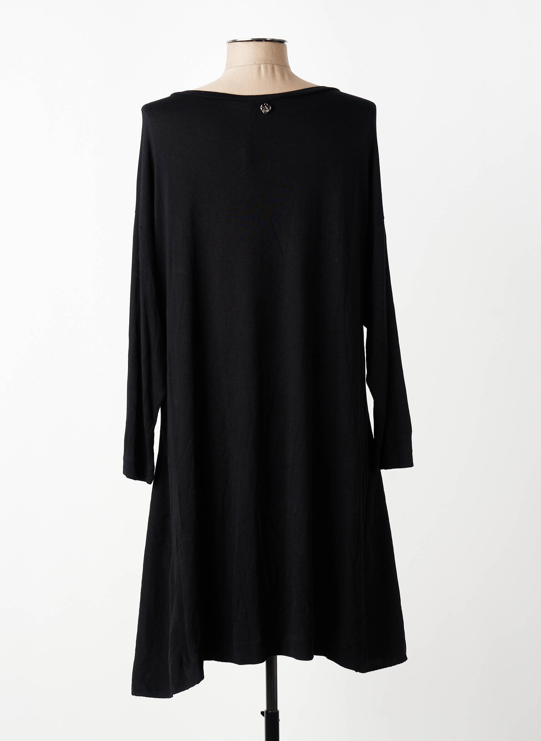 Pusilgių suknelė ilgos rankovės ilgos rankovės juodas MAT FASHION moteris