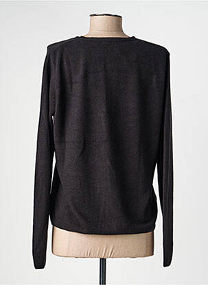 Ilgų rankovių liemenė centrinė iškirptė juodas CASHMERE moteris