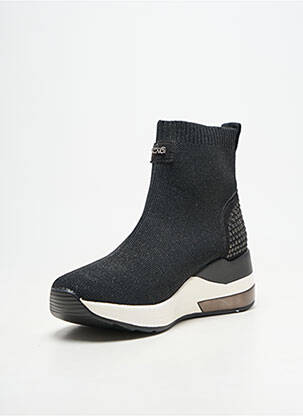 Slip-on batai blizgučių audimas, blizgus audimas kulnas nuo 4 iki 6 cm juodas EXÉ moteris