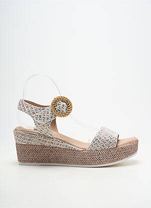 Espadrilės užsegimas kilpa(s) kulnas nuo 7 iki 9 cm bežinis GEO-REINO moteris