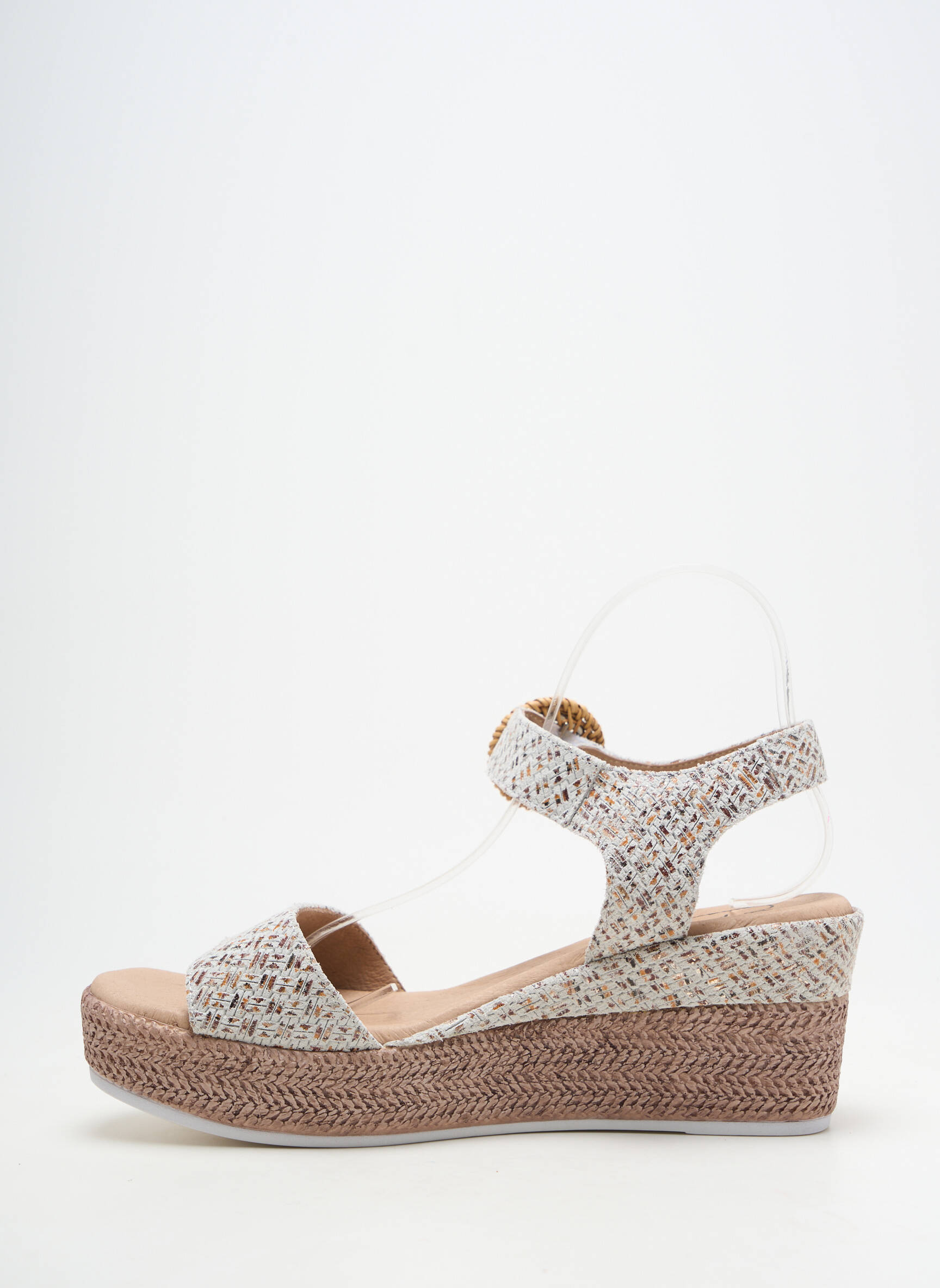 Espadrilės užsegimas kilpa(s) kulnas nuo 7 iki 9 cm bežinis GEO-REINO moteris