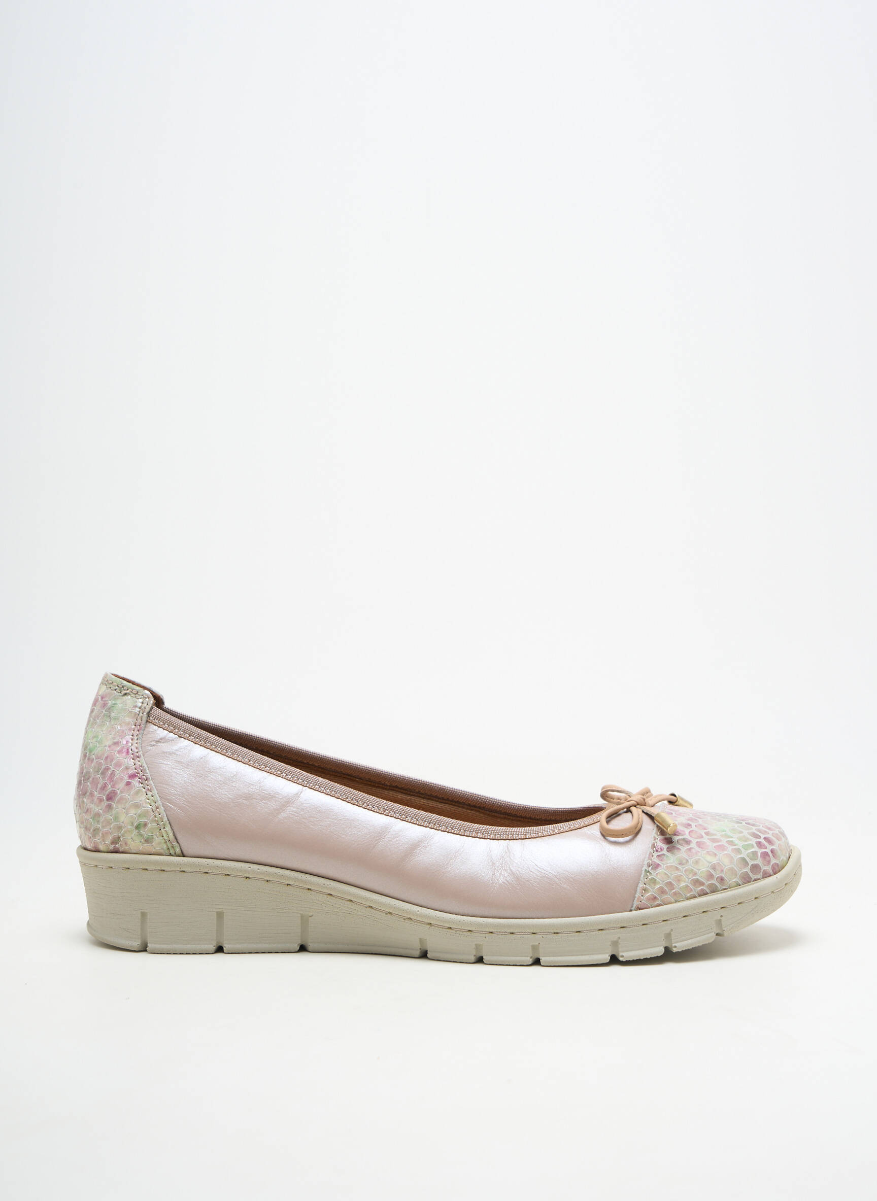 Balerinos lygus medžiaga kulnas nuo 4 iki 6 cm rožinė FLORETT moteris