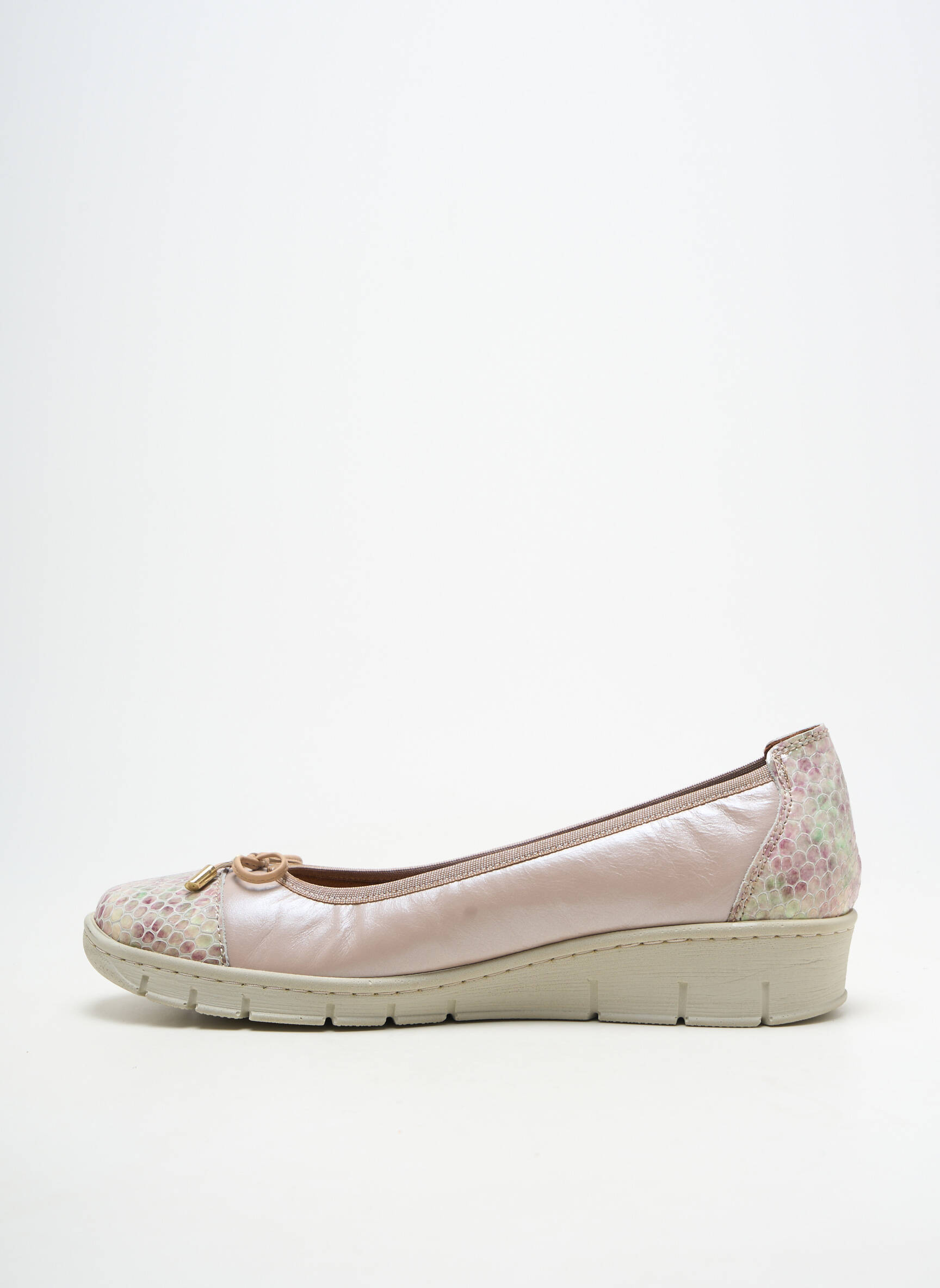 Balerinos lygus medžiaga kulnas nuo 4 iki 6 cm rožinė FLORETT moteris