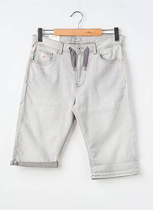 Bermudas popelinos audinys, kuris pasižymi lygiu ir tankiu paviršiumi. pilka PEPE JEANS berniukas