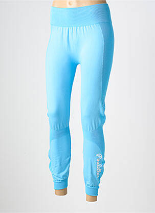 Legingas jersey audinys normala dydis mėlyna LES POULETTES FITNESS moteris