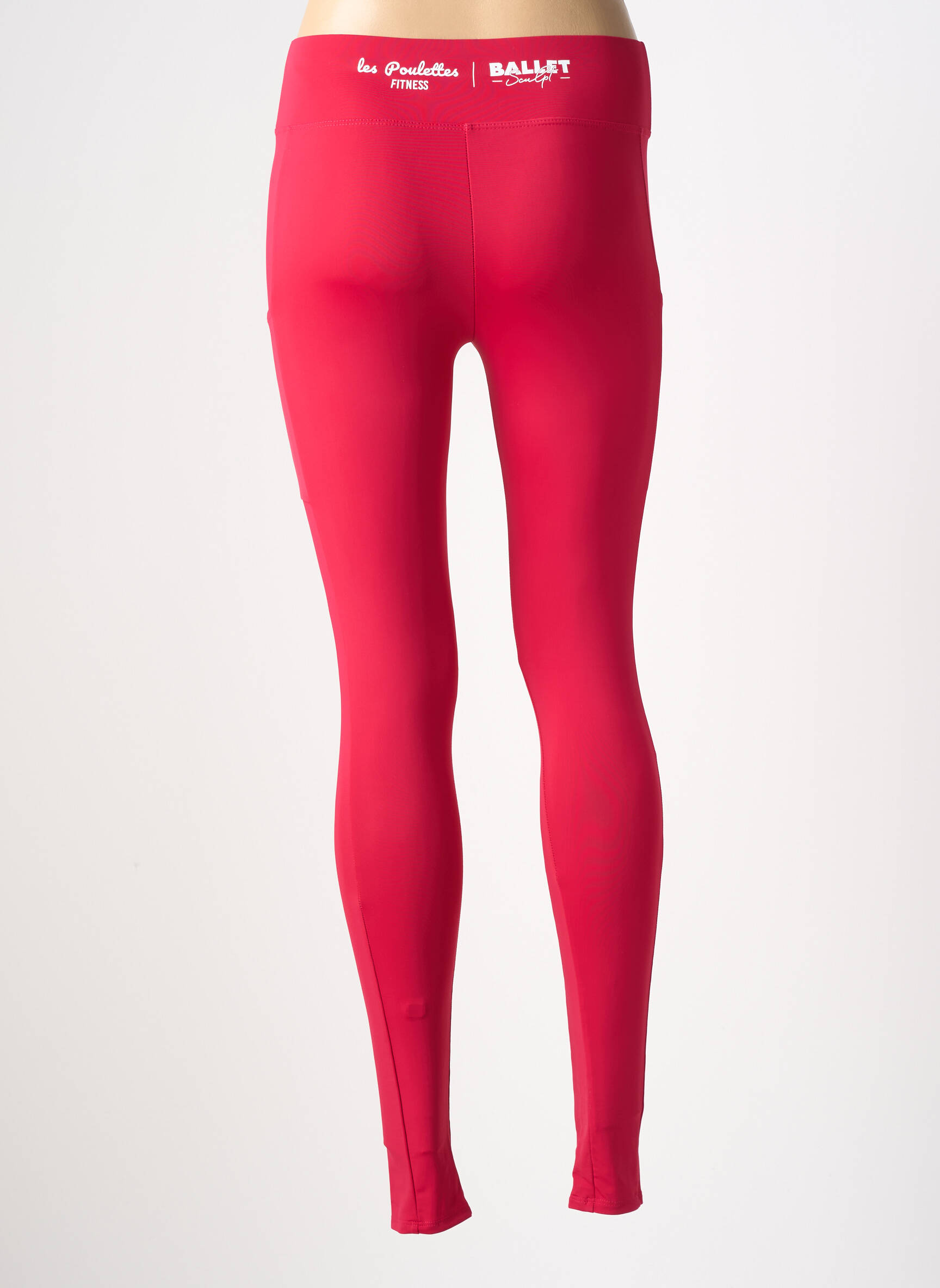 Legingas perdirbtas normala dydis raudona LES POULETTES FITNESS moteris