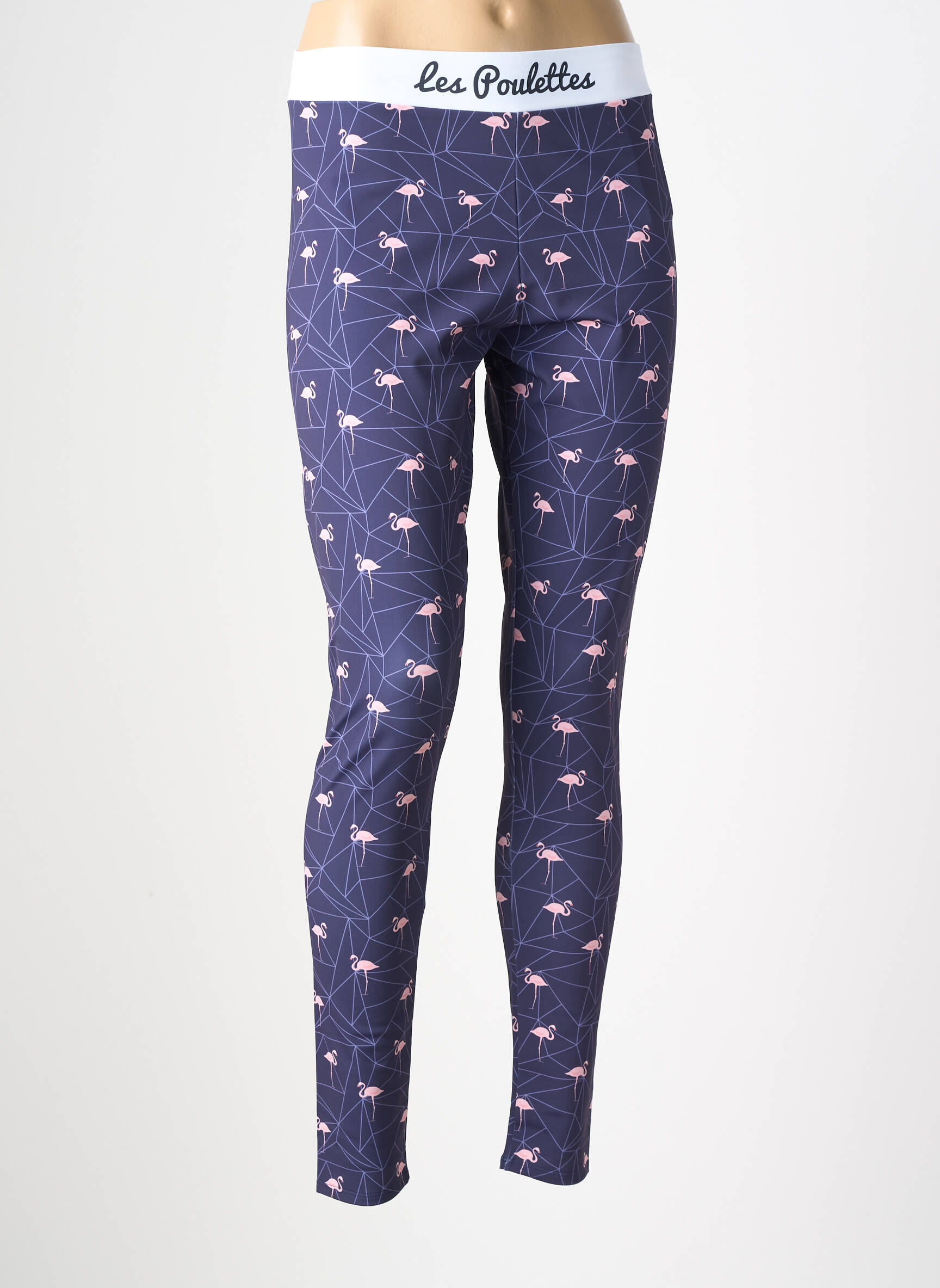 Legingas perdirbtas normala dydis violetinis LES POULETTES FITNESS moteris