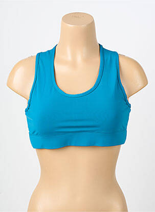 Liemenėlė be rėmo liemenėlės (moteriškos) mėlyna LES POULETTES FITNESS moteris