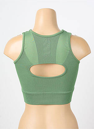 Liemenėlė be rėmo liemenėlės (moteriškos) žalias LES POULETTES FITNESS moteris