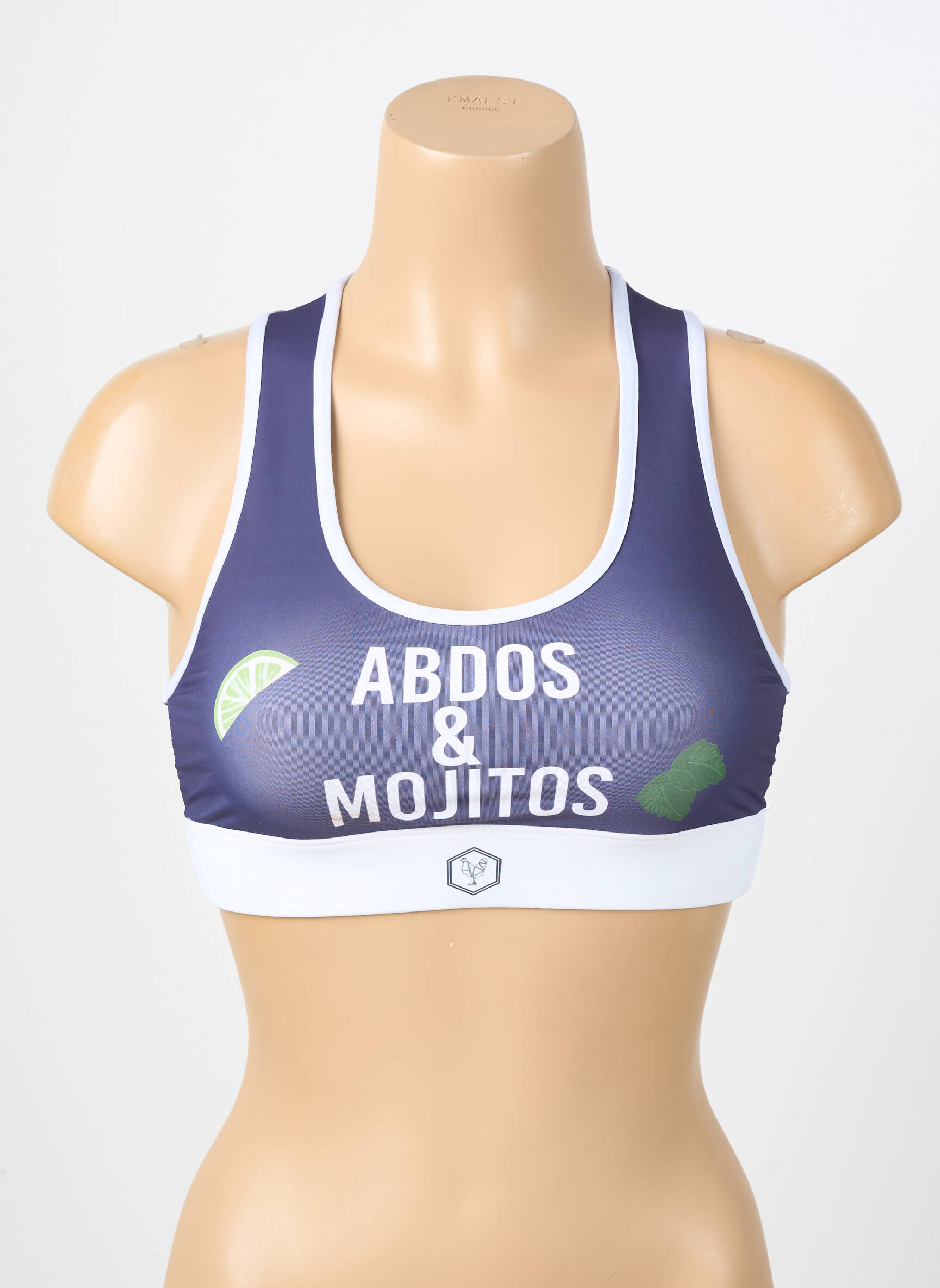 Liemenėlė be rėmo liemenėlės (moteriškos) mėlyna LES POULETTES FITNESS moteris