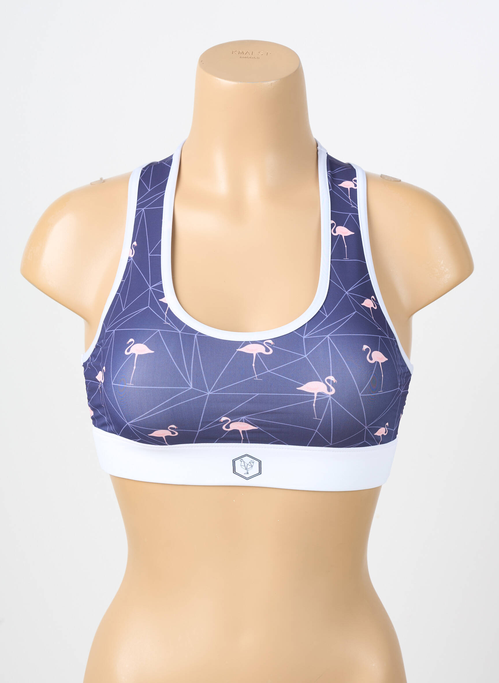 Liemenėlė be rėmo liemenėlės (moteriškos) mėlyna LES POULETTES FITNESS moteris