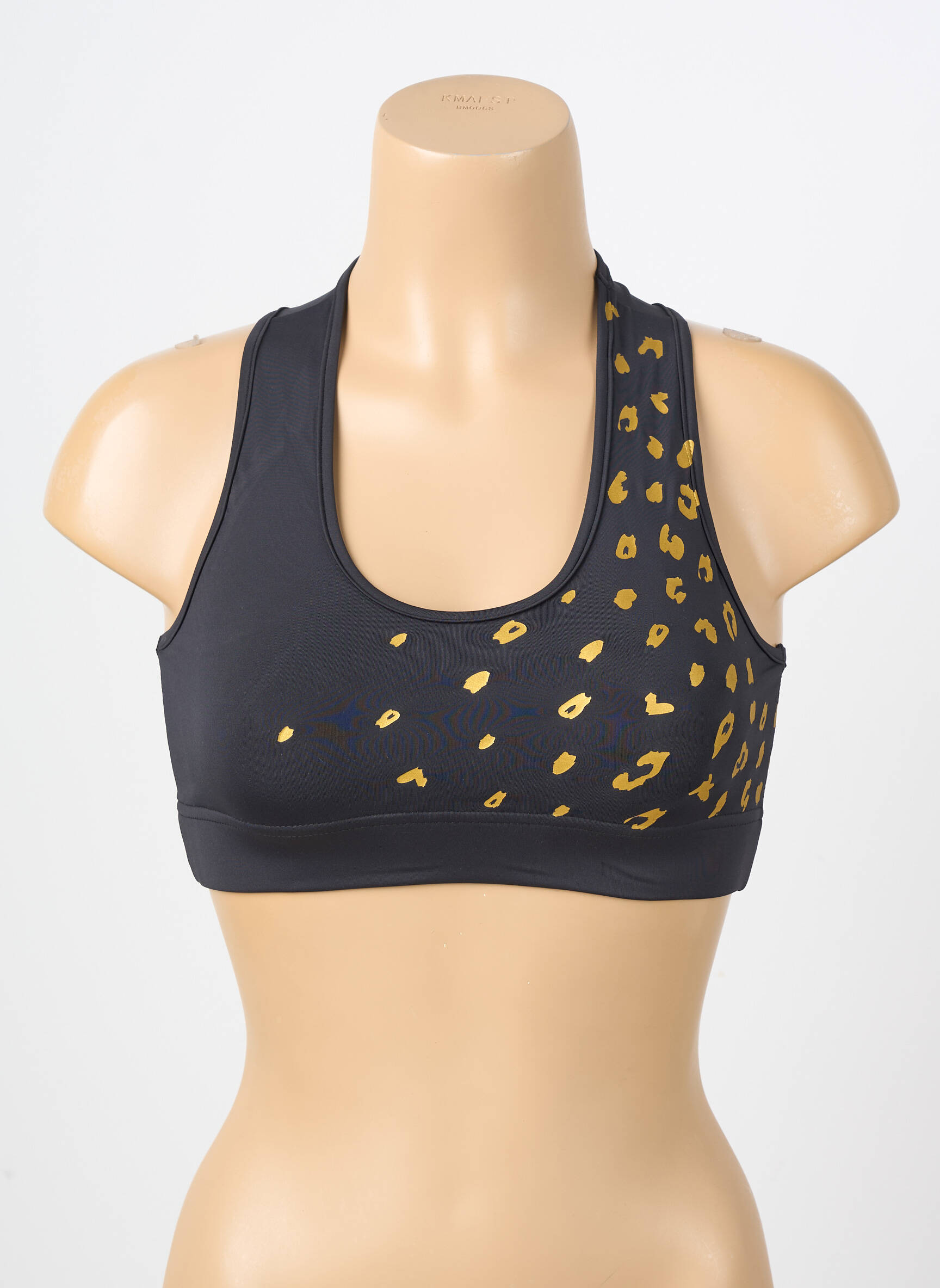 Liemenėlė be rėmo liemenėlės (moteriškos) juodas LES POULETTES FITNESS moteris