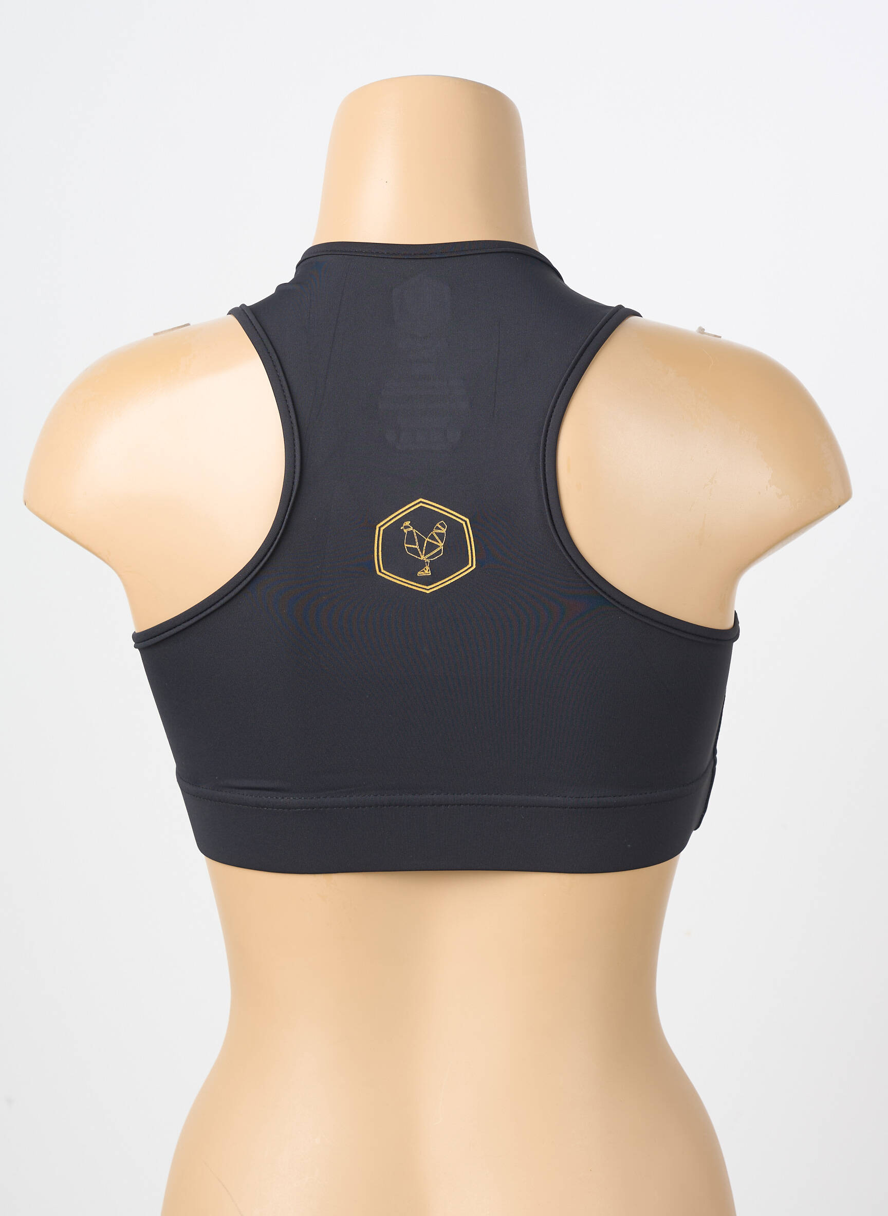 Liemenėlė be rėmo liemenėlės (moteriškos) juodas LES POULETTES FITNESS moteris