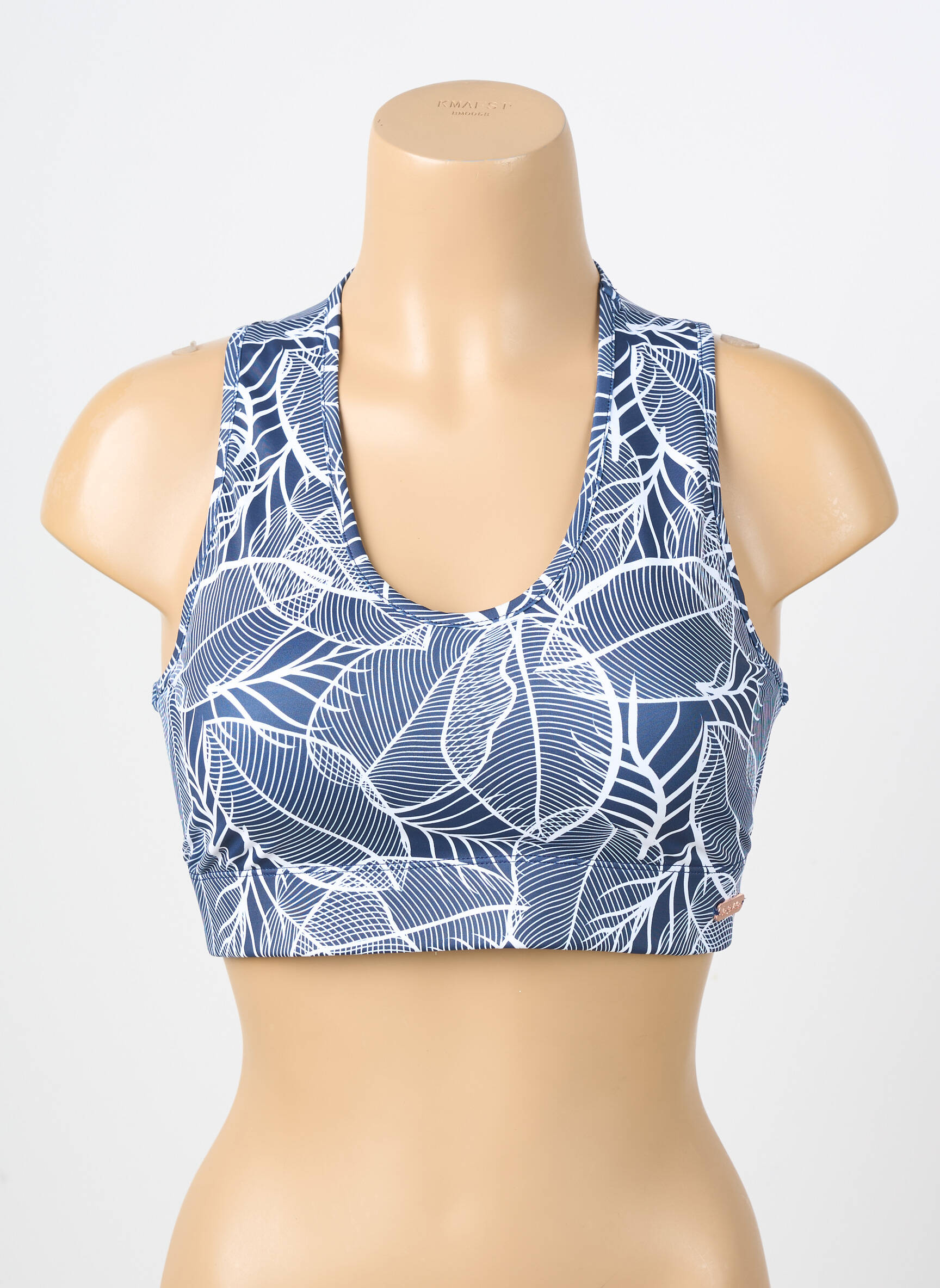 Liemenėlė be rėmo liemenėlės (moteriškos) mėlyna LES POULETTES FITNESS moteris