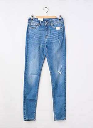 Lieknos džinsai nusidėvėjęs ir išblukęs efektas mėlyna PEPE JEANS mergina