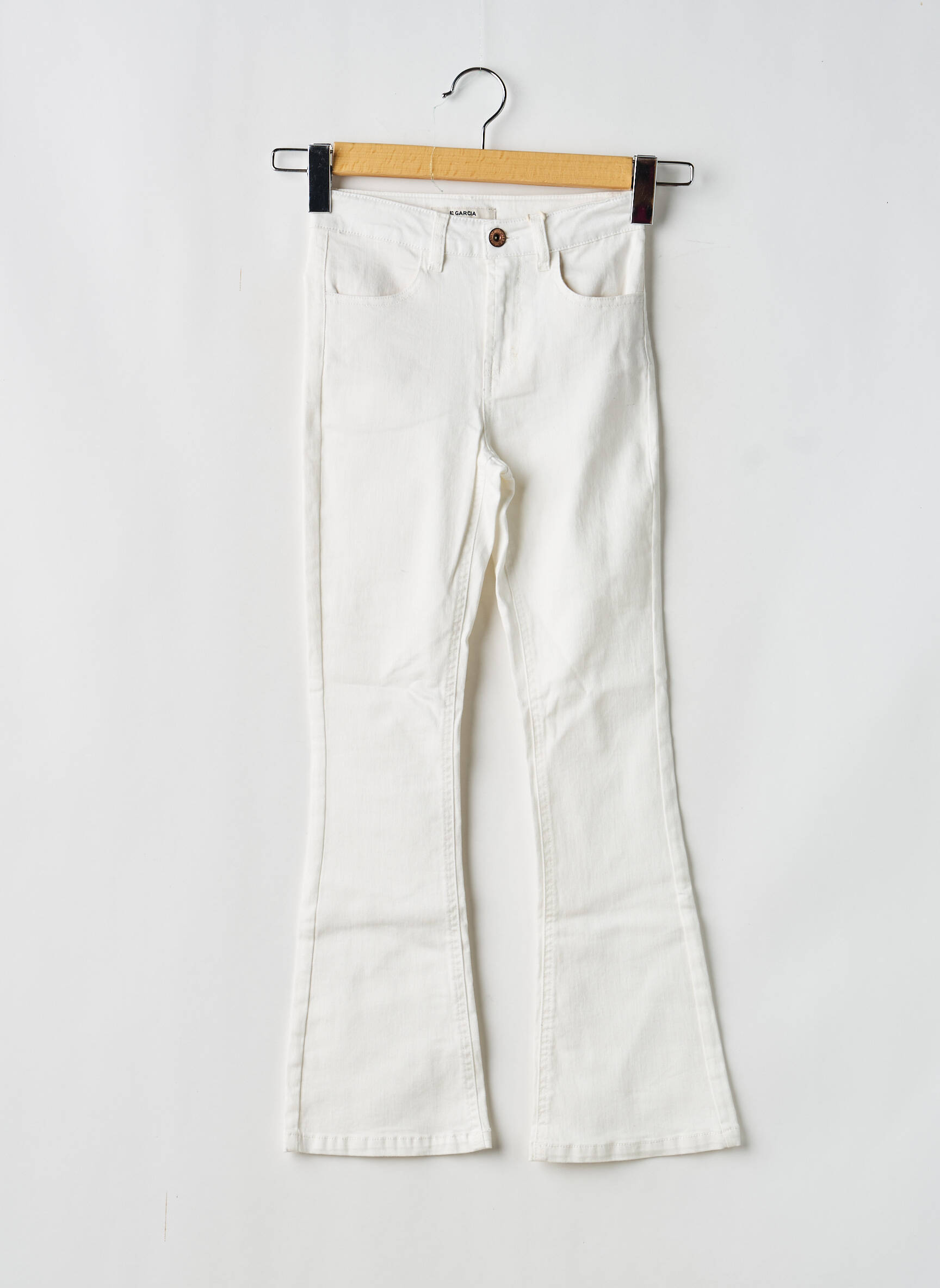 Bootcut džinsai tamprumas reguliuojamo dydžio baltas GARCIA mergina