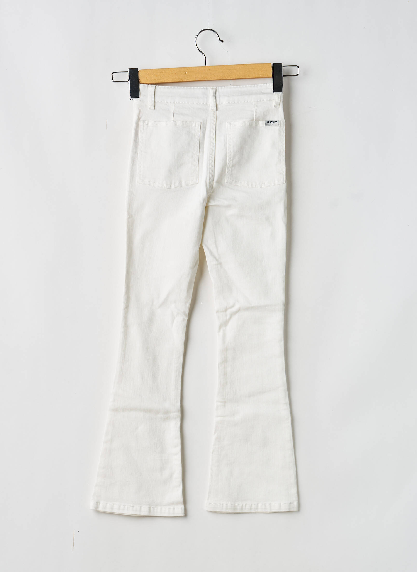 Bootcut džinsai tamprumas reguliuojamo dydžio baltas GARCIA mergina