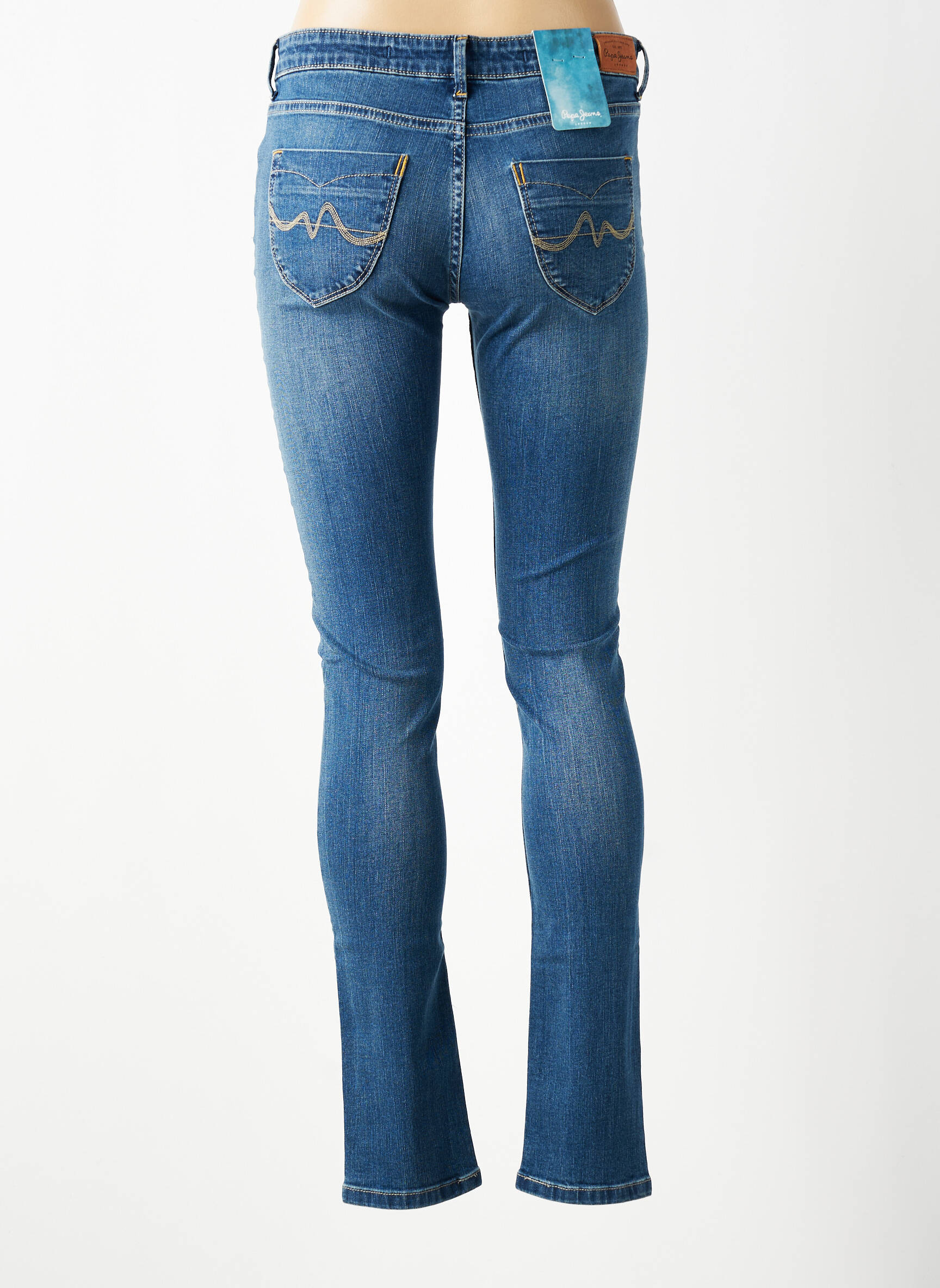 Lieknos džinsai maža dydžio mėlyna PEPE JEANS mergina