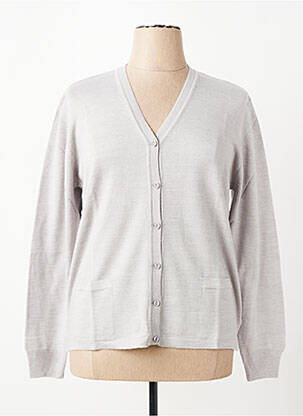 Ilgų rankovių liemenė centrinė iškirptė pilka ELLEMME moteris