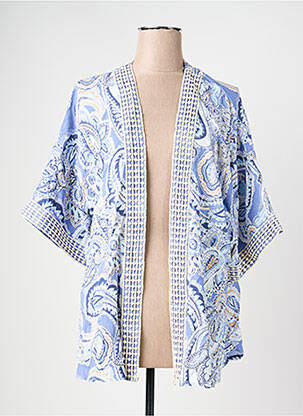 Kimono striukė col v mėlyna OLSEN moteris