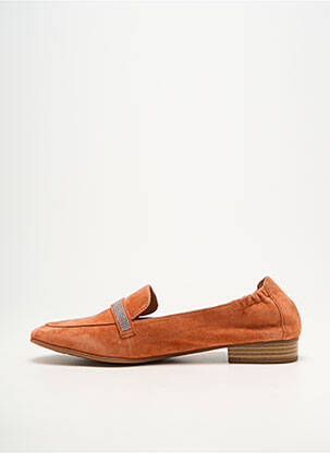 Espadrilės apvalus mygtukas plokščias kulnas iki 3 cm oranžinė MAM'ZELLE moteris