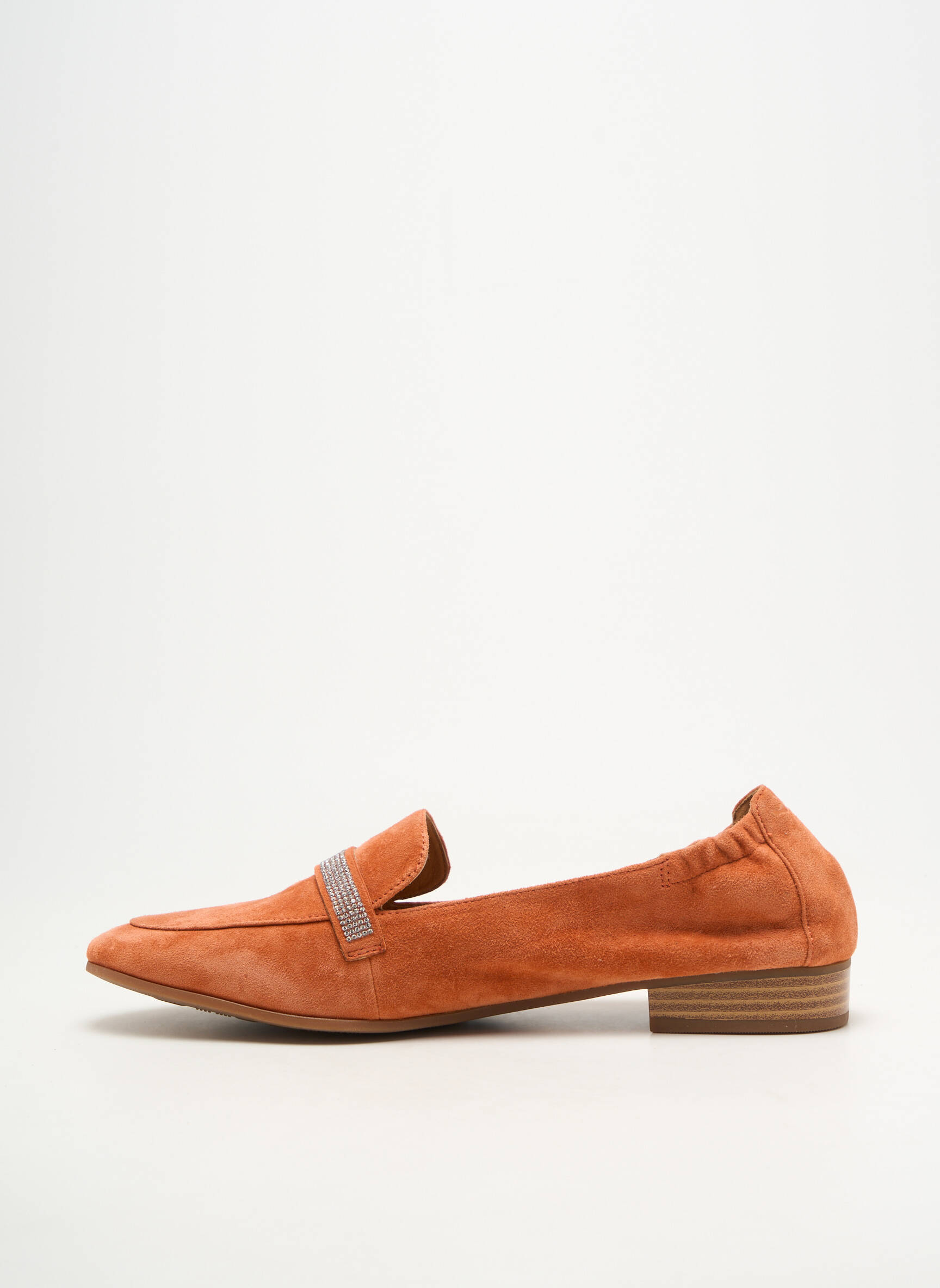 Espadrilės apvalus mygtukas plokščias kulnas iki 3 cm oranžinė MAM'ZELLE moteris