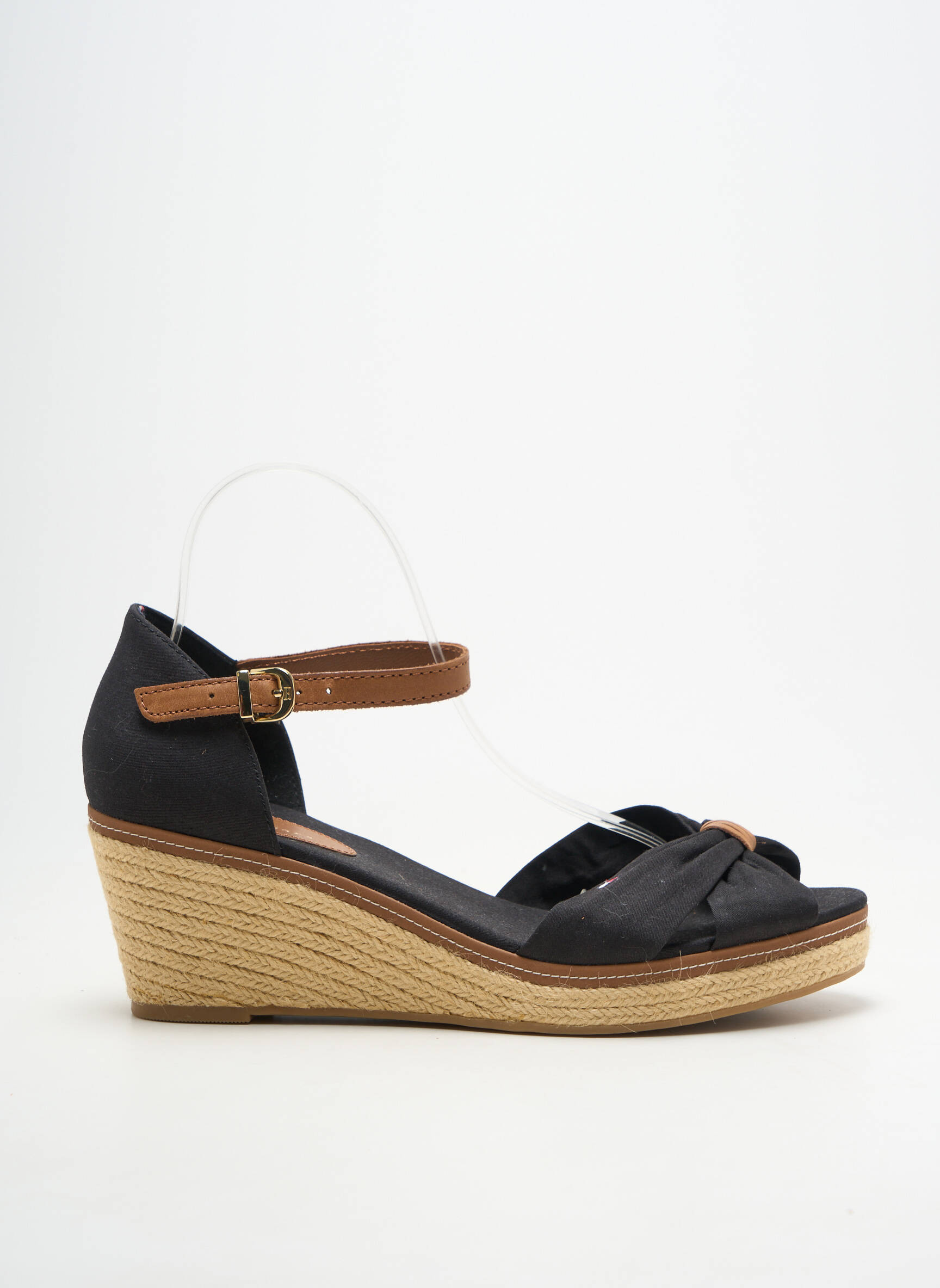 Espadrilės užsegimas kilpa(s) kulnas nuo 7 iki 9 cm juodas TOMMY HILFIGER moteris