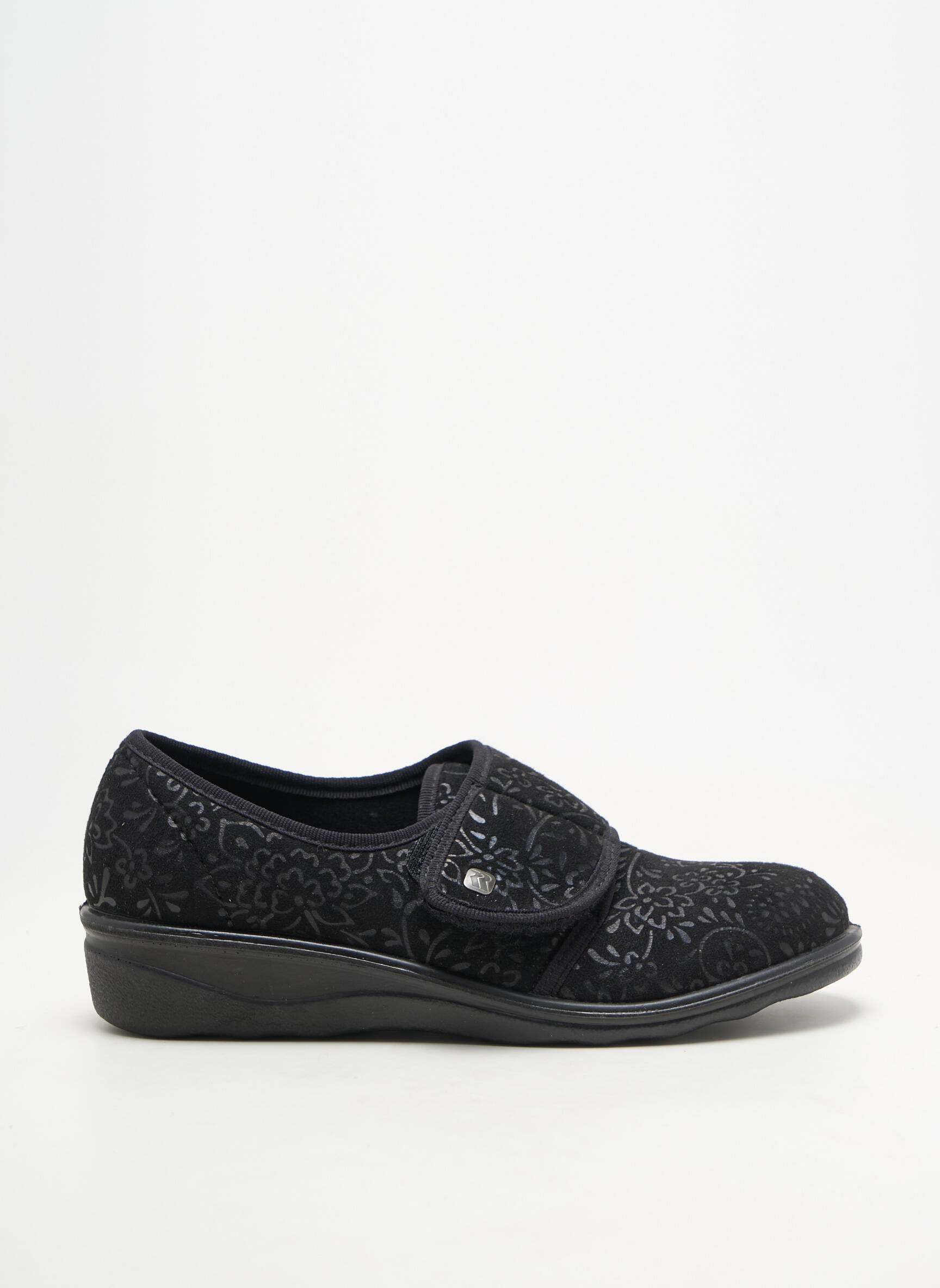 Bateliai/pantofliai velcro užsegimas plokščias kulnas iki 3 cm juodas ROMIKA moteris