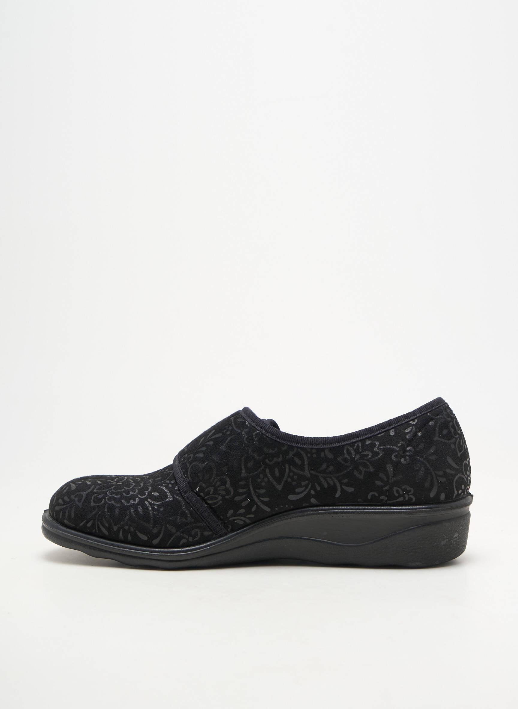 Bateliai/pantofliai velcro užsegimas plokščias kulnas iki 3 cm juodas ROMIKA moteris
