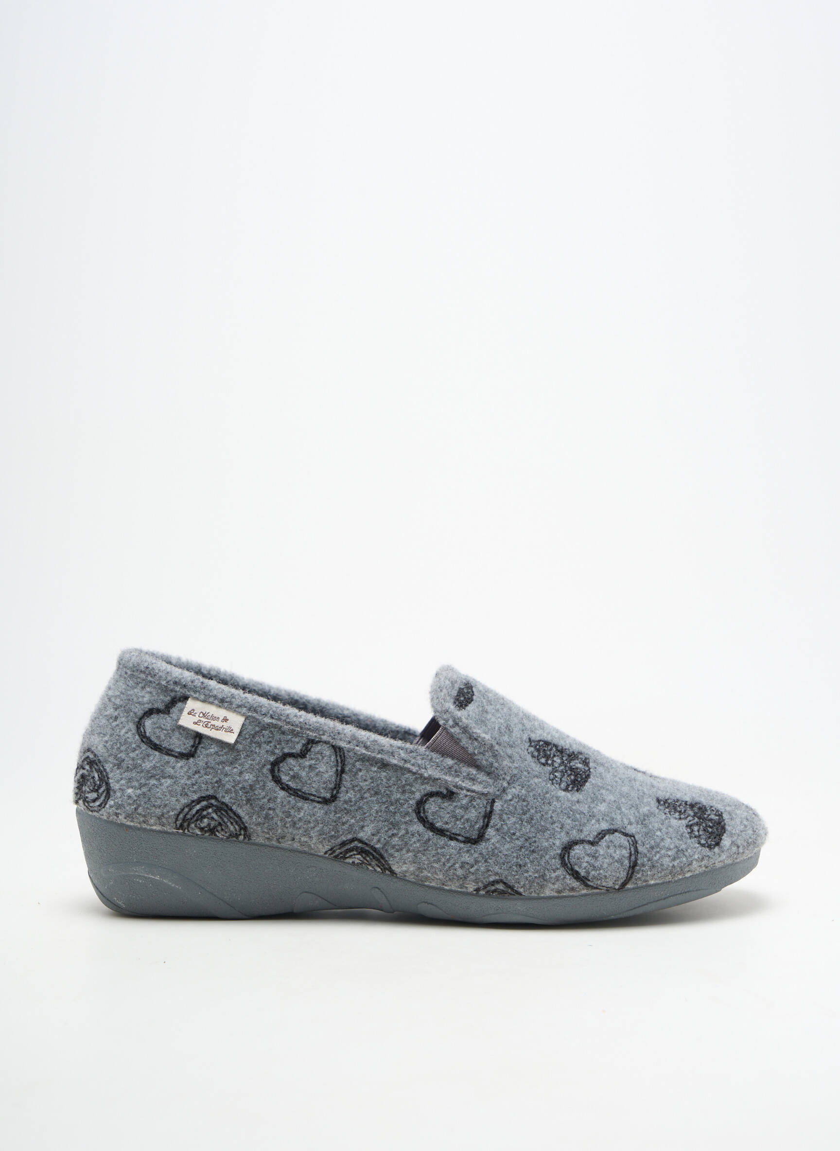 Bateliai/pantofliai pusiau kompensuotas kulnas nuo 4 iki 6 cm pilka LA MAISON DE L'ESPADRILLE moteris