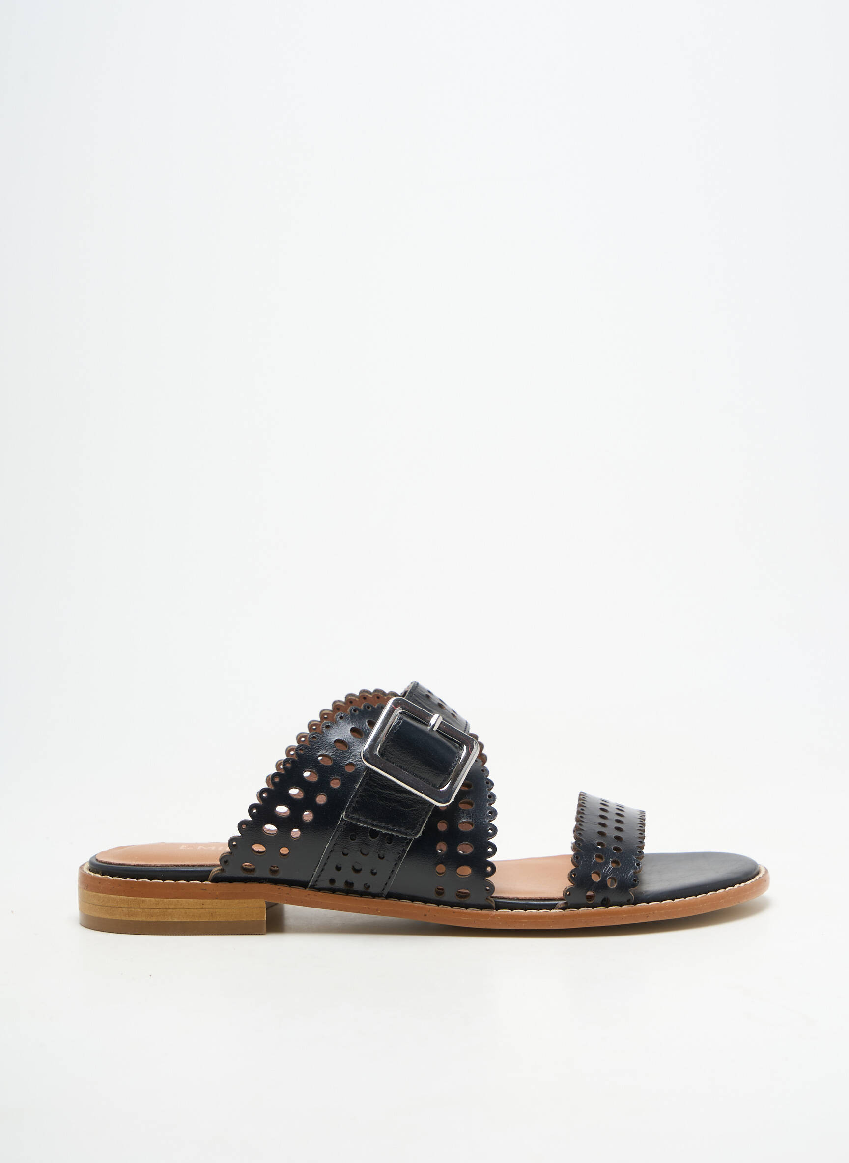 Mule/sabotai lygus medžiaga plokščias kulnas iki 3 cm juodas EMILIE KARSTON moteris
