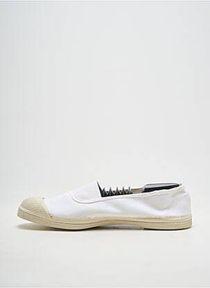 Slip-on batai apvalus mygtukas plokščias kulnas iki 3 cm baltas BENSIMON moteris