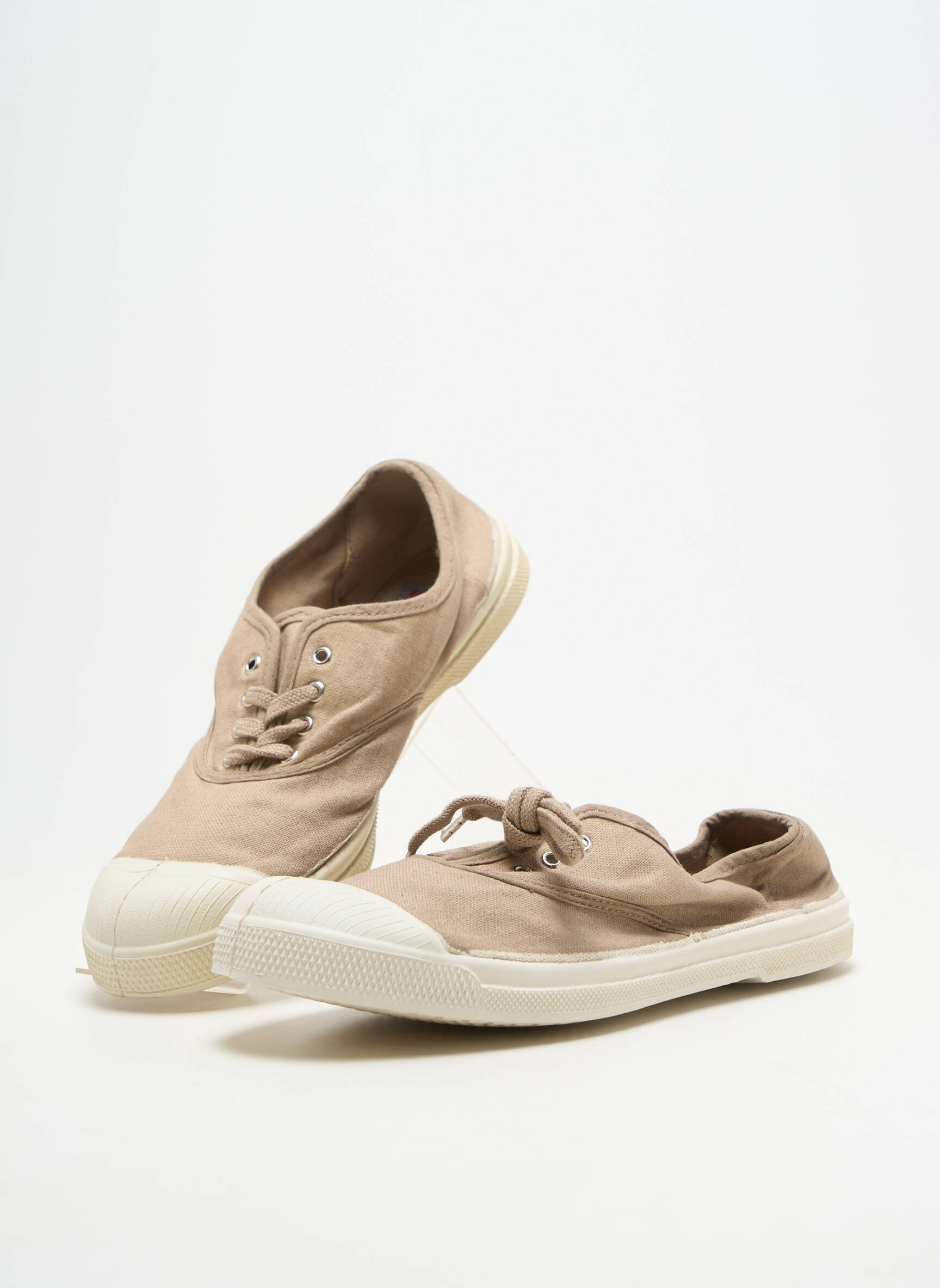 Slip-on batai šnervių uždarymas plokščias kulnas iki 3 cm rudas BENSIMON moteris