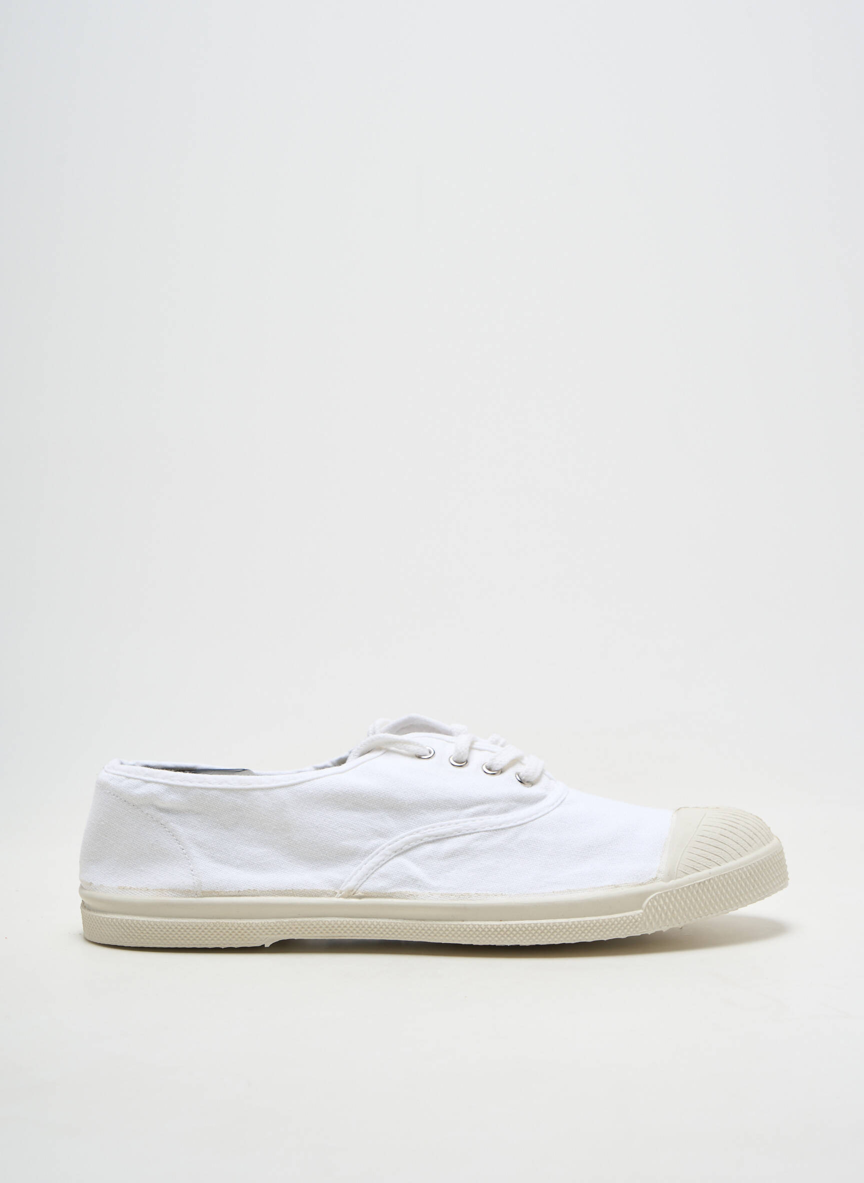 Slip-on batai šnervių uždarymas plokščias kulnas iki 3 cm baltas BENSIMON moteris